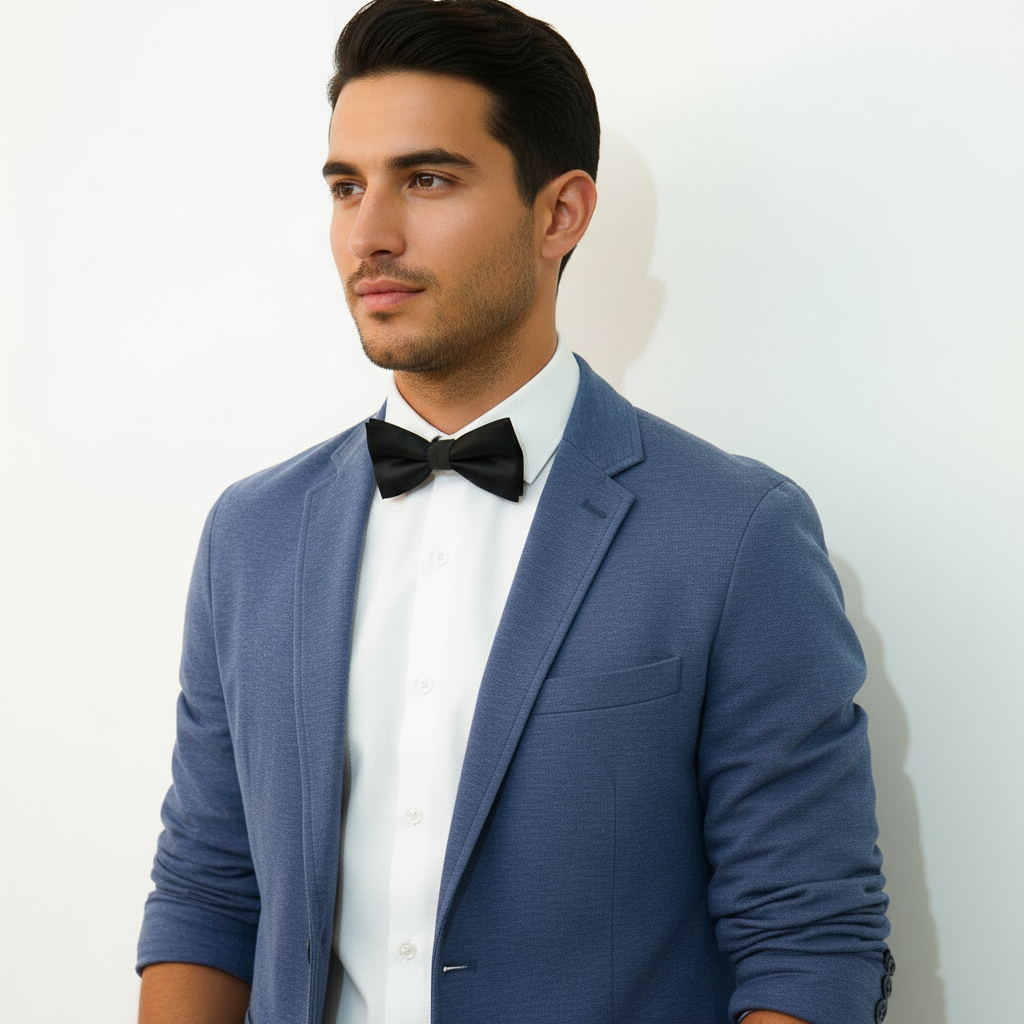 Set Papillon e Gemelli in Sughero Black Velvet con Scatola di Latta – Elegante Accessorio Uomo - Fabris Solutions