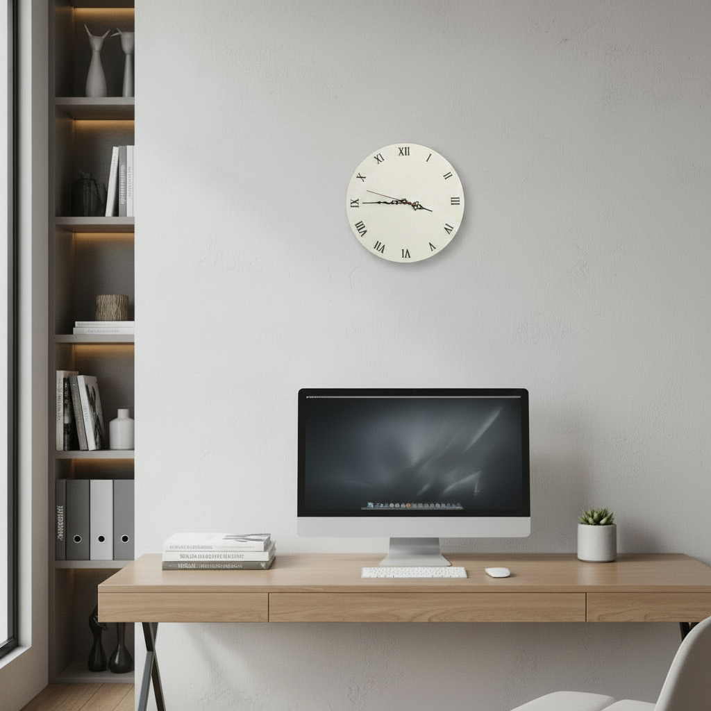 Orologio da parete "Bianco Unico" - Un pezzo esclusivo per il tuo arredamento - Fabris Solutions