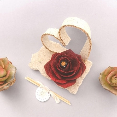 Linea Petali di Sughero: Diffusori Eleganti - Modello Rosa di Roccia - Fabris Solutions