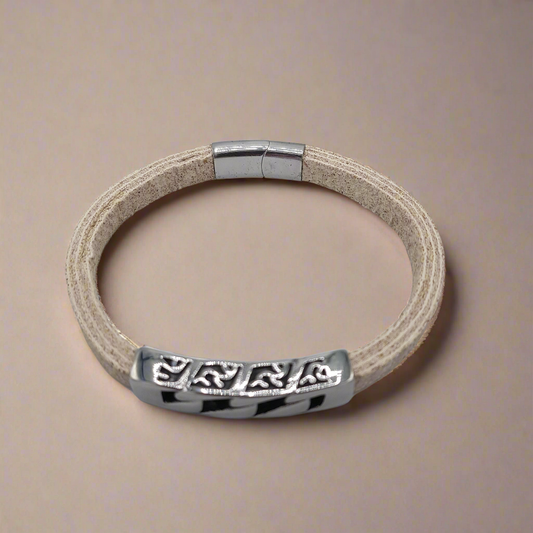 Bracciale Uomo Stone Elegance in Sughero e Acciaio – Elegante Accessorio Naturale - Fabris Solutions