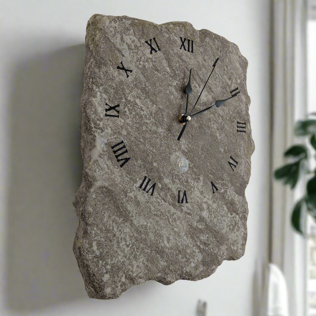 Orologio Pietra Grigio Venato - Pezzo unico - Fabris Solutions