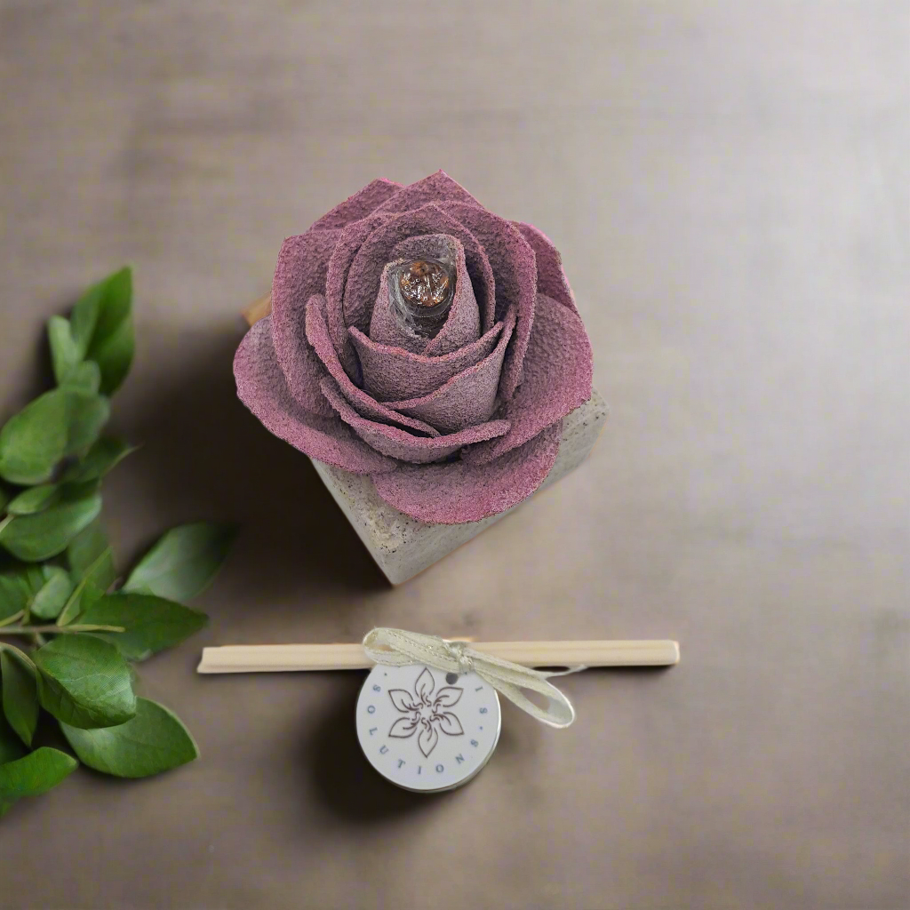 Linea Petali di Sughero: Diffusori Eleganti - Modello Rosa Maravee- Colore rosa - Fabris Solutions