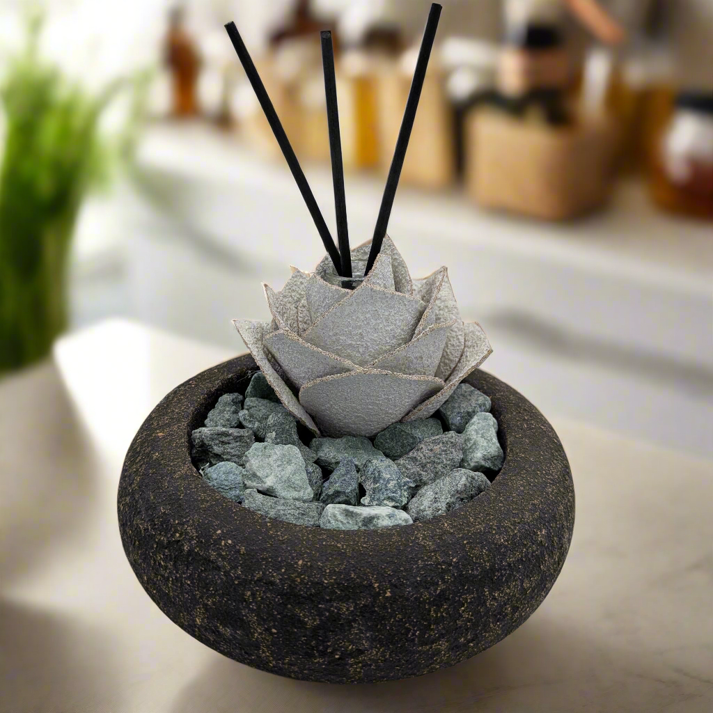 Diffusore d’Ambiente “Zen” – Linea Petali di Sughero - Nero