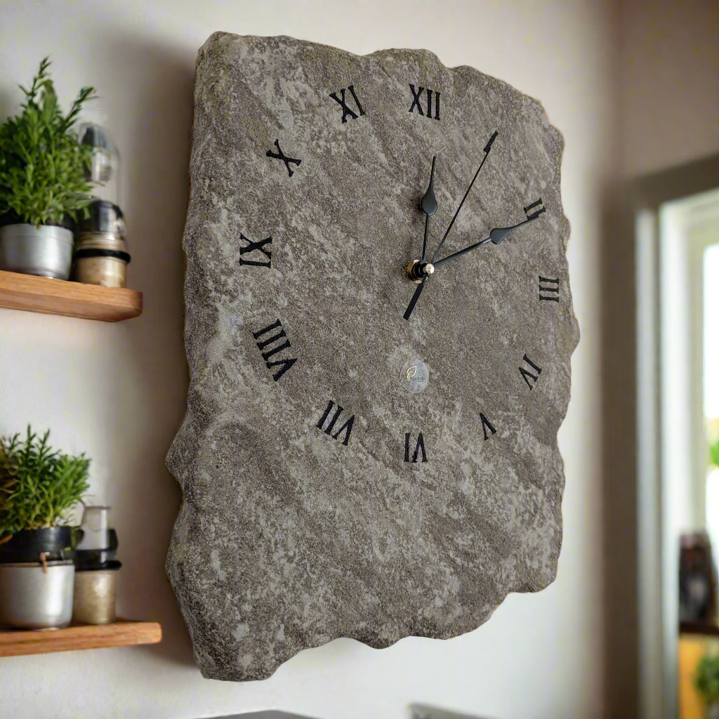 Orologio Pietra Grigio Venato - Pezzo unico - Fabris Solutions