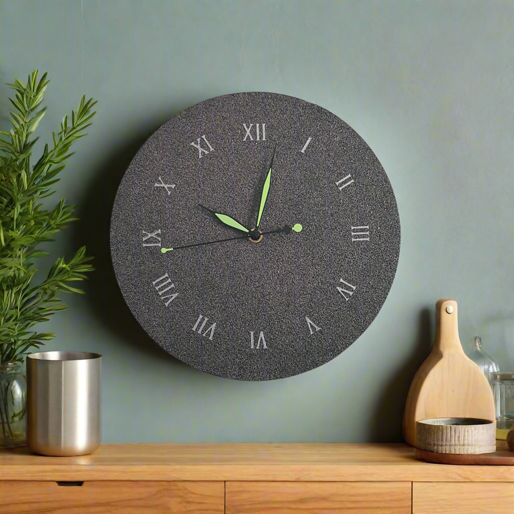 Orologio da parete "Grafite Argento" - Un pezzo unico per il tuo arredamento - Fabris Solutions