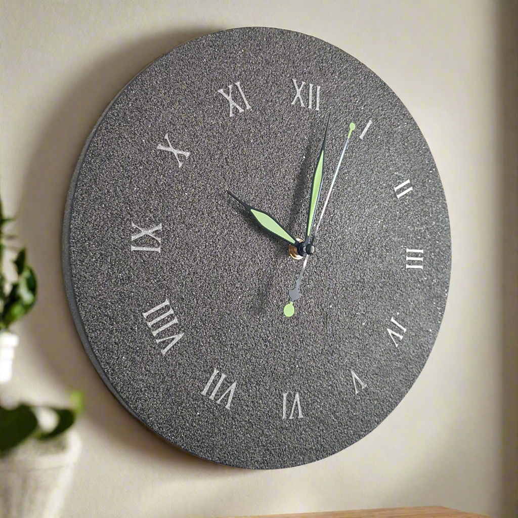 Orologio da parete "Grafite Argento" - Un pezzo unico per il tuo arredamento - Fabris Solutions