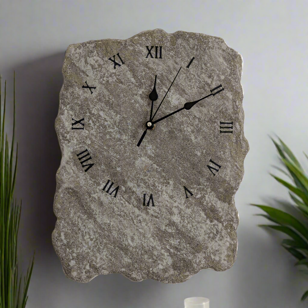 Orologio Pietra Grigio Venato - Pezzo unico - Fabris Solutions