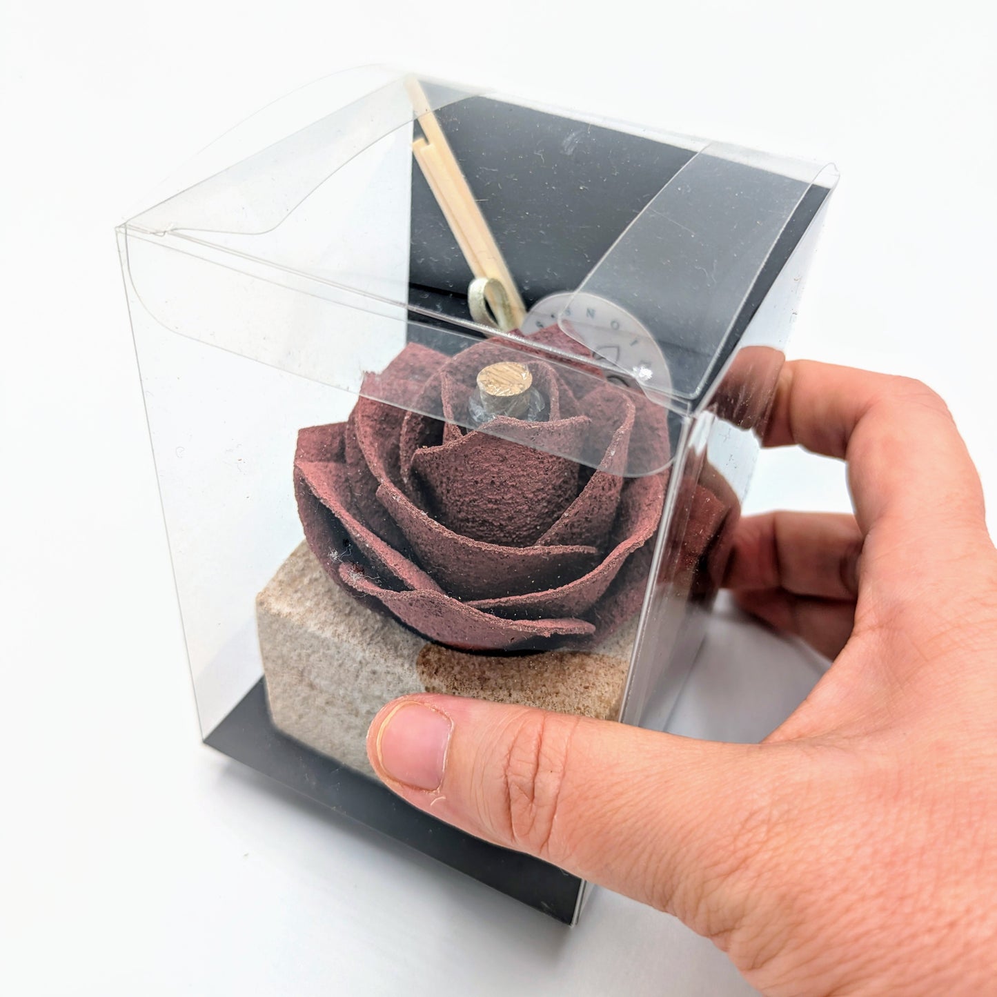 Diffusore Ambiente Rosa Moderna in Sughero Rosa Antico– Elegante Profumatore Naturale - Fabris Solutions