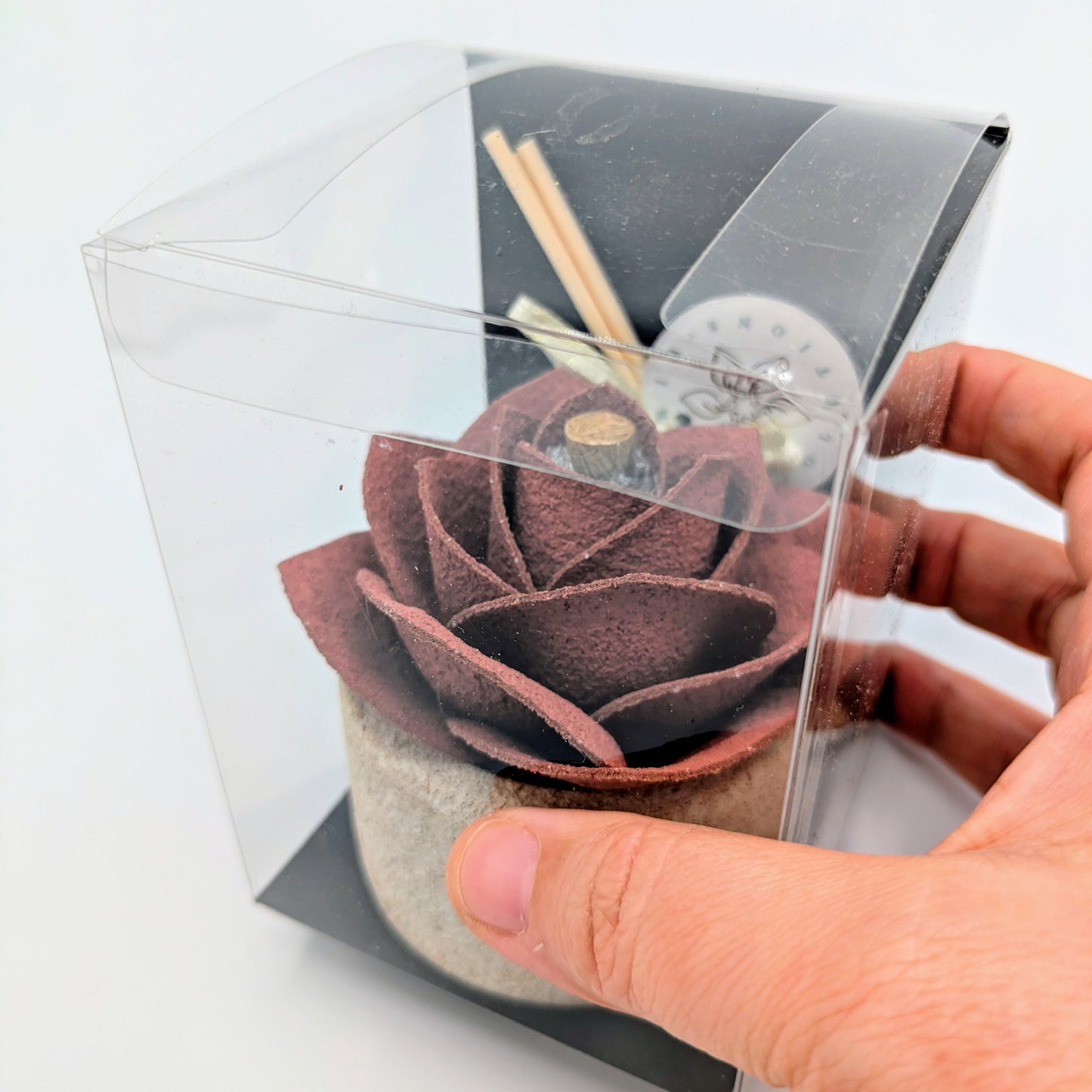 Diffusore Ambiente Rosa Moderna in Sughero Rosa Antico– Elegante Profumatore Naturale - Fabris Solutions