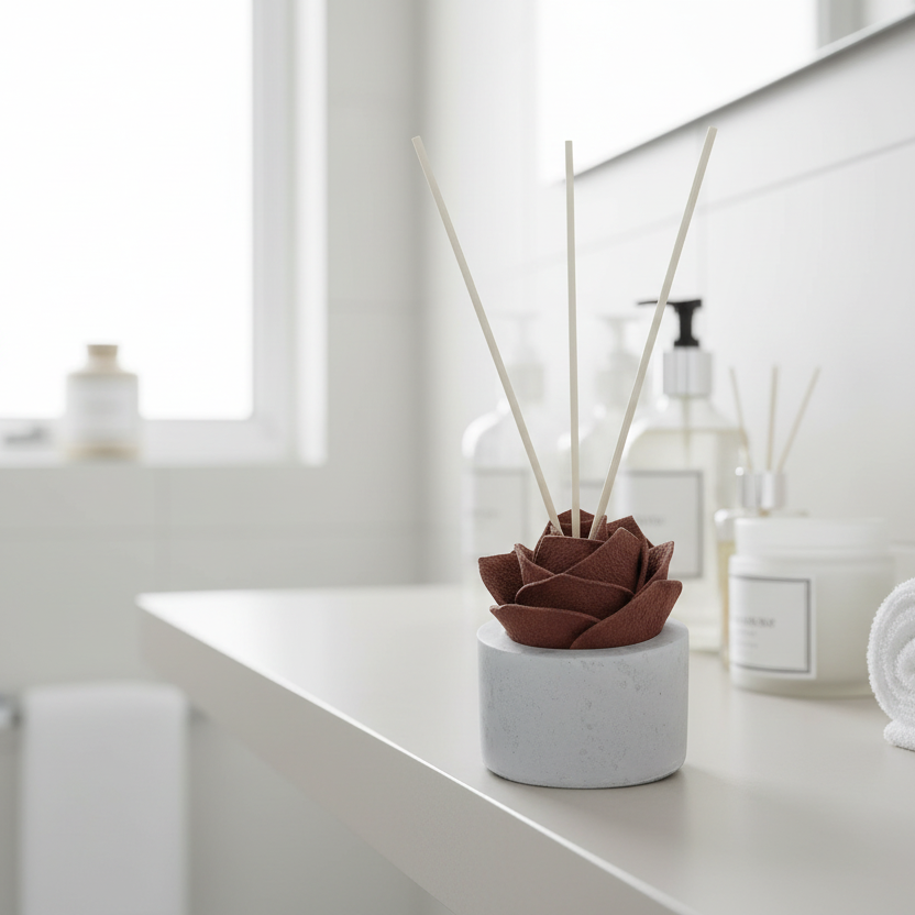 Diffusore Ambiente Rosa Raffinata in Sughero Rosa Antico – Elegante Profumatore Naturale (Copia) - Fabris Solutions