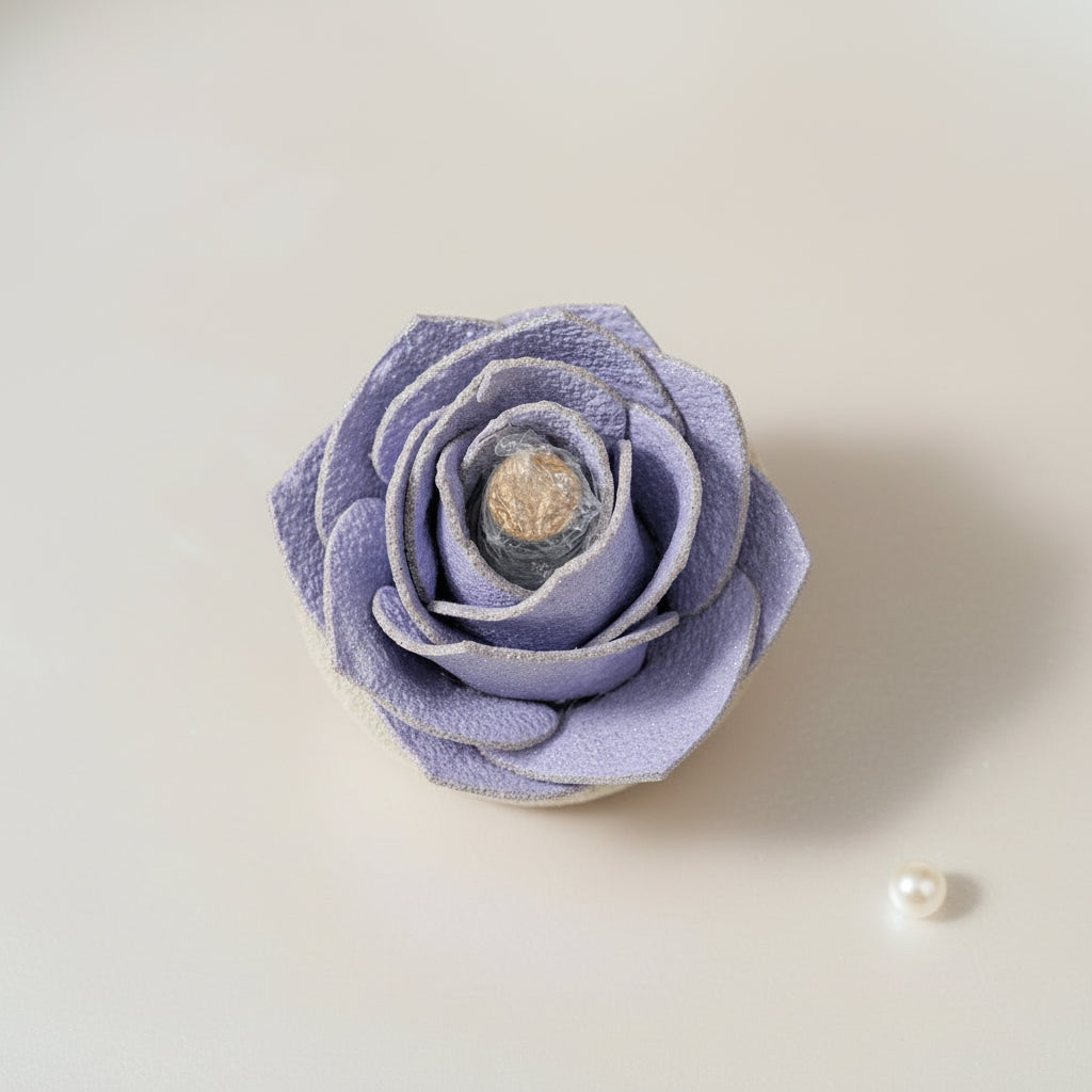 Diffusore Ambiente Rosa Moderna in Sughero Lilla  – Elegante Profumatore Naturale - Fabris Solutions 