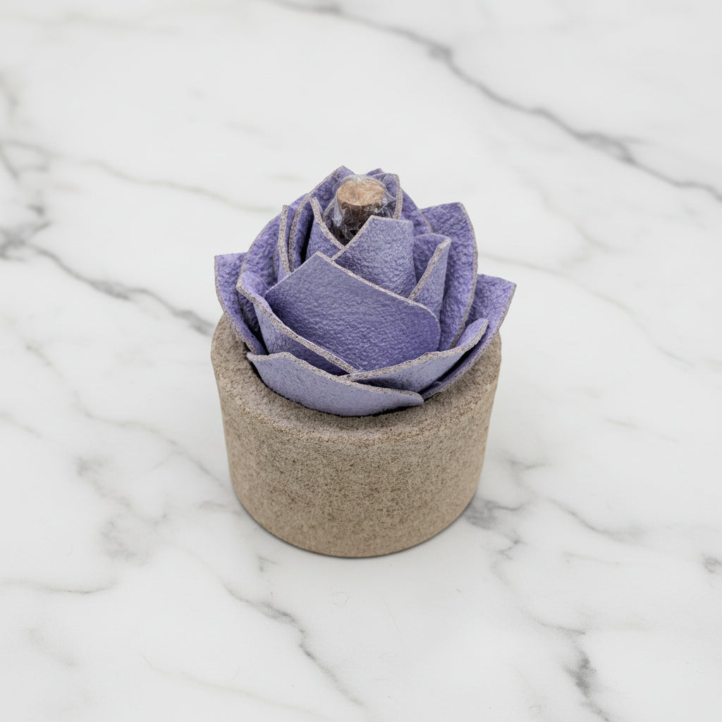 Diffusore Ambiente Rosa Moderna in Sughero Lilla  – Elegante Profumatore Naturale - Fabris Solutions 