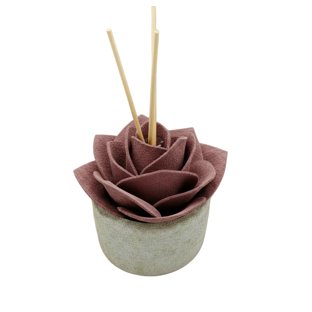 Diffusore Ambiente Rosa Moderna in Sughero Rosa Antico– Elegante Profumatore Naturale - Fabris Solutions 