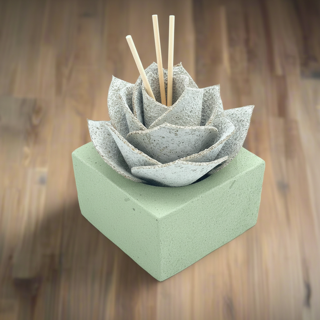 Diffusore Ambiente Rosa Piperita in Sughero Bianco – Elegante Profumatore Naturale - Fabris Solutions 