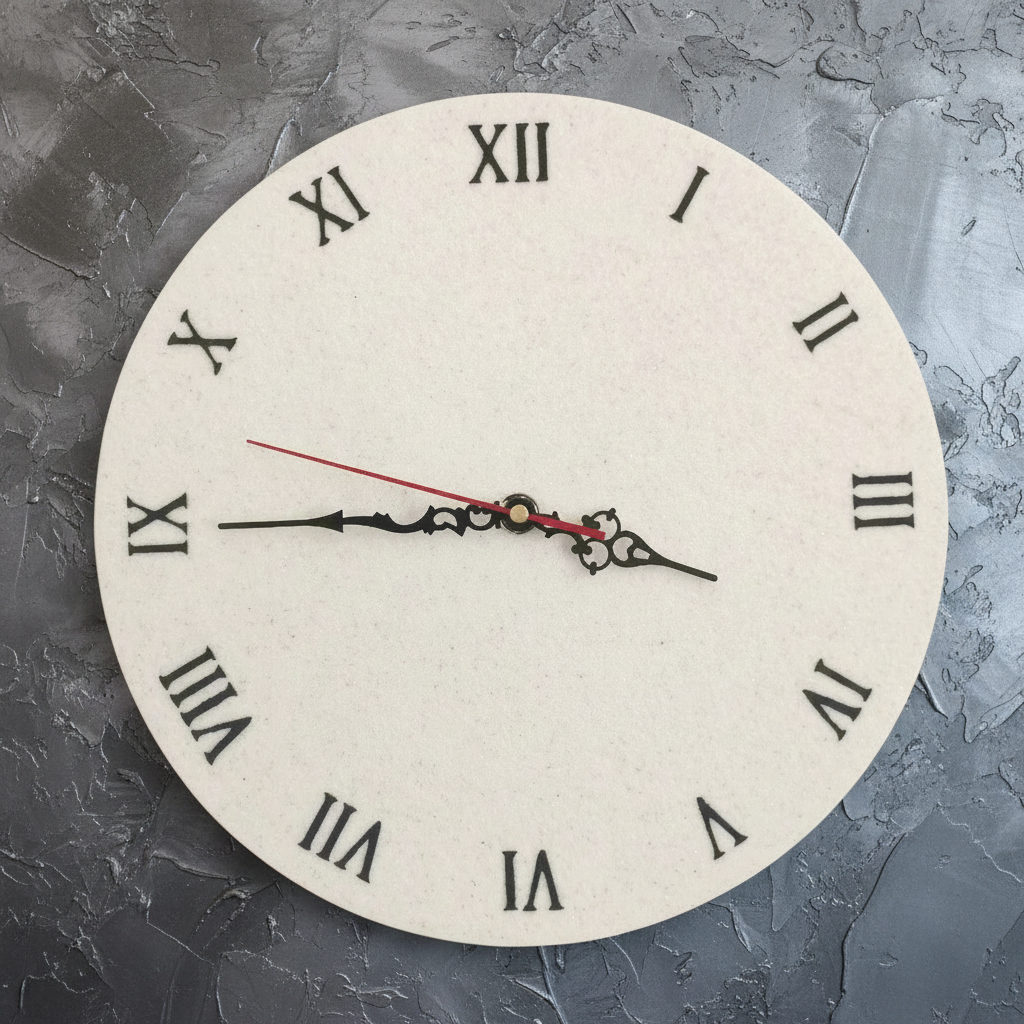 Orologio da parete "Bianco Unico" - Un pezzo esclusivo per il tuo arredamento - Fabris Solutions 