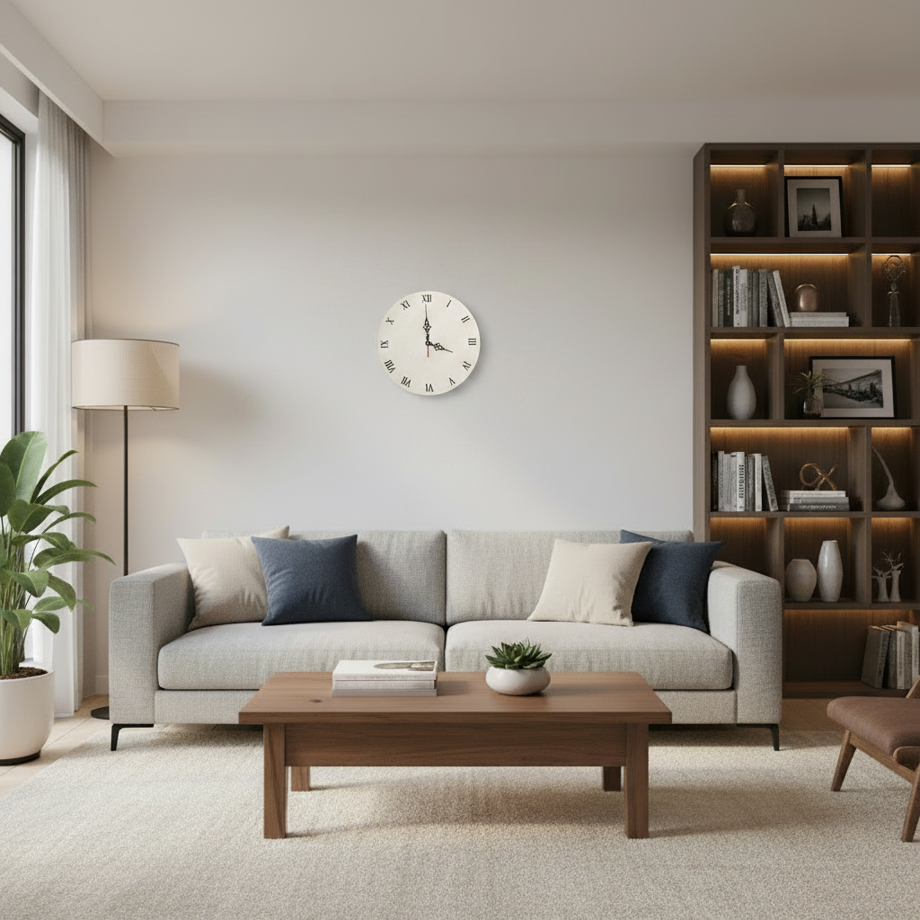 Orologio da parete "Bianco Unico" - Un pezzo esclusivo per il tuo arredamento - Fabris Solutions 