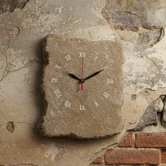 Orologio Pietra Chiara - Pezzo unico - Fabris Solutions 