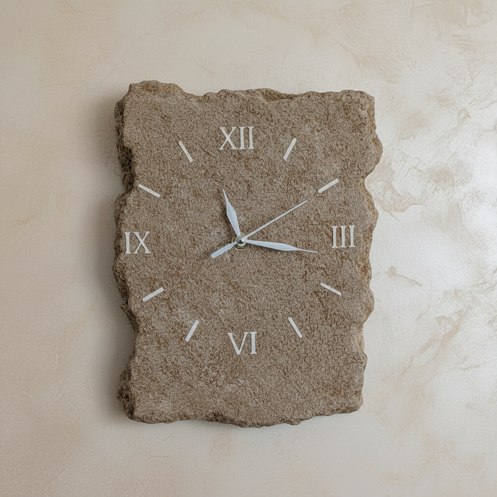 Orologio Pietra Chiara - Pezzo unico - Fabris Solutions 