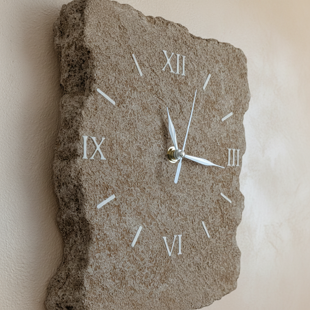 Orologio Pietra Chiara - Pezzo unico - Fabris Solutions 