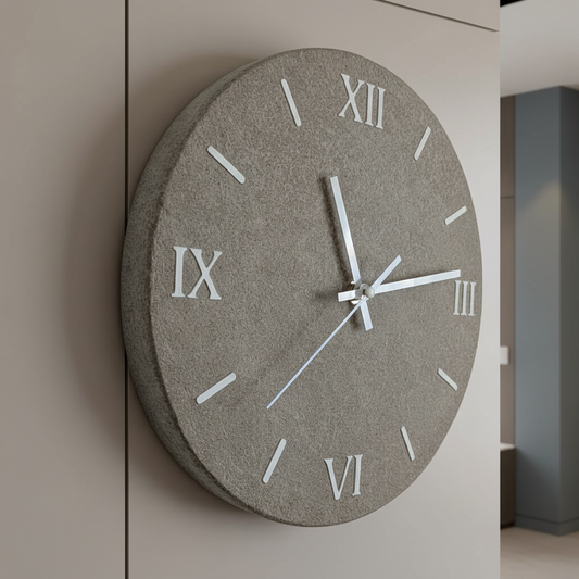 Orologio da parete tondo chiaro - Fabris Solutions 