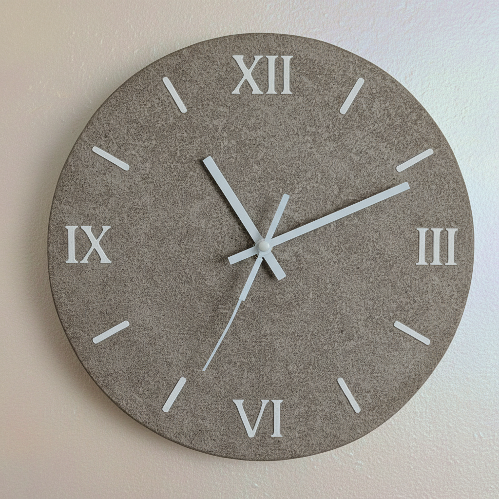 Orologio da parete tondo chiaro - Fabris Solutions 