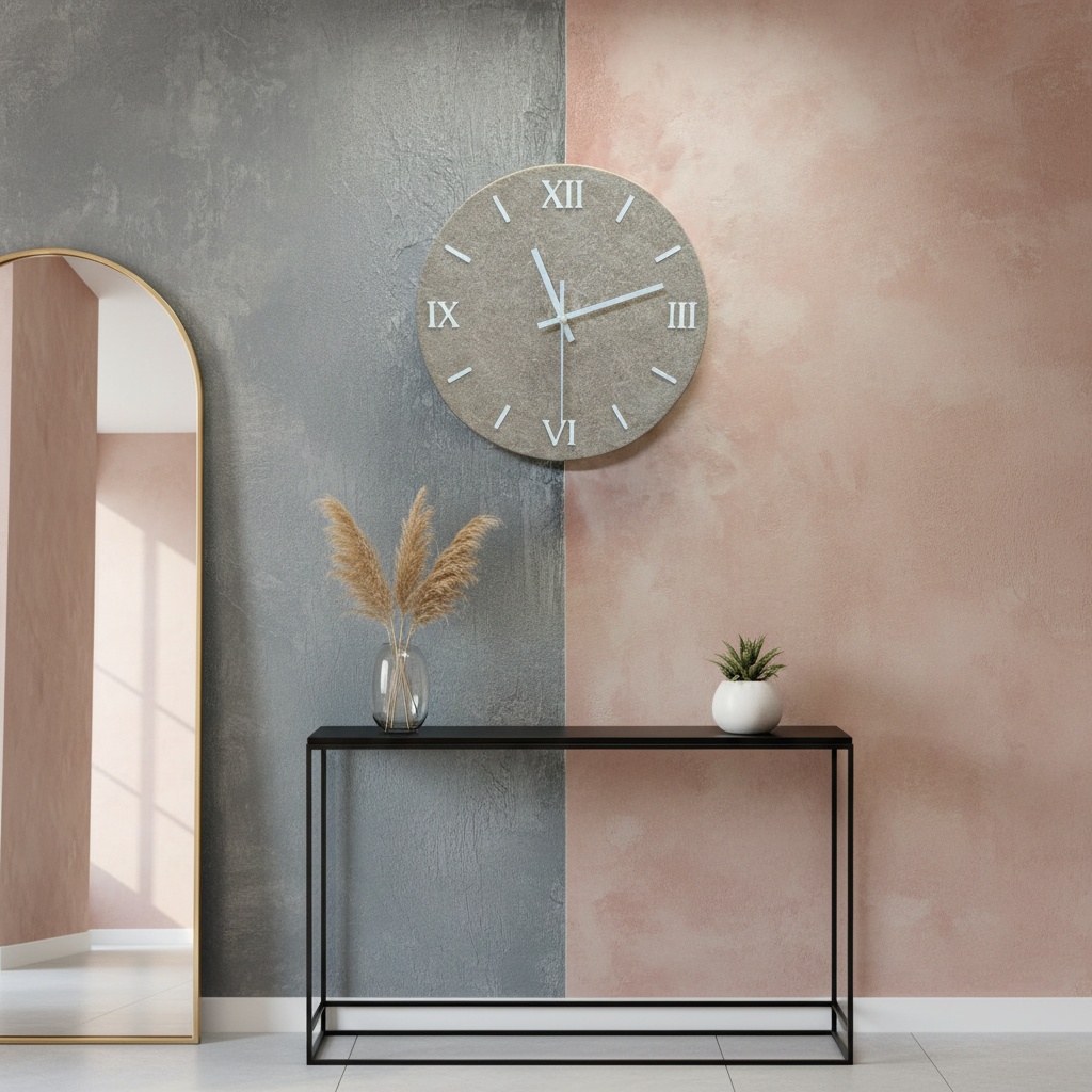 Orologio da parete tondo chiaro - Fabris Solutions 