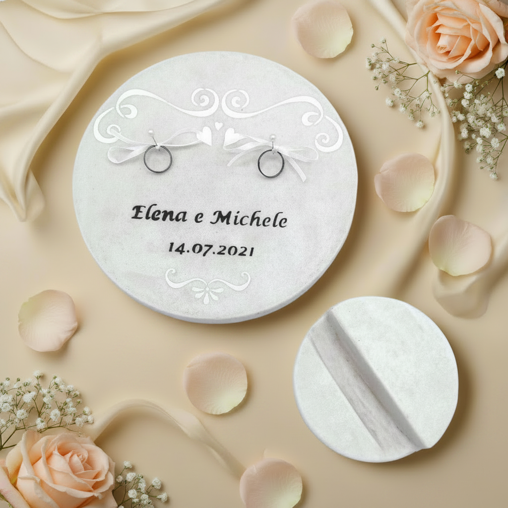 Porta Fedi Contemporaneo: Eleganza moderna per il tuo matrimonio - Fabris Solutions 
