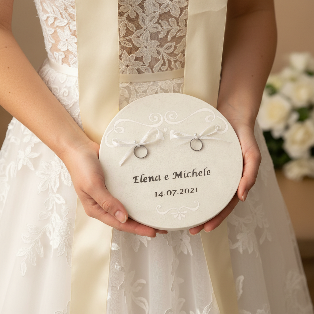 Porta Fedi Contemporaneo: Eleganza moderna per il tuo matrimonio - Fabris Solutions 