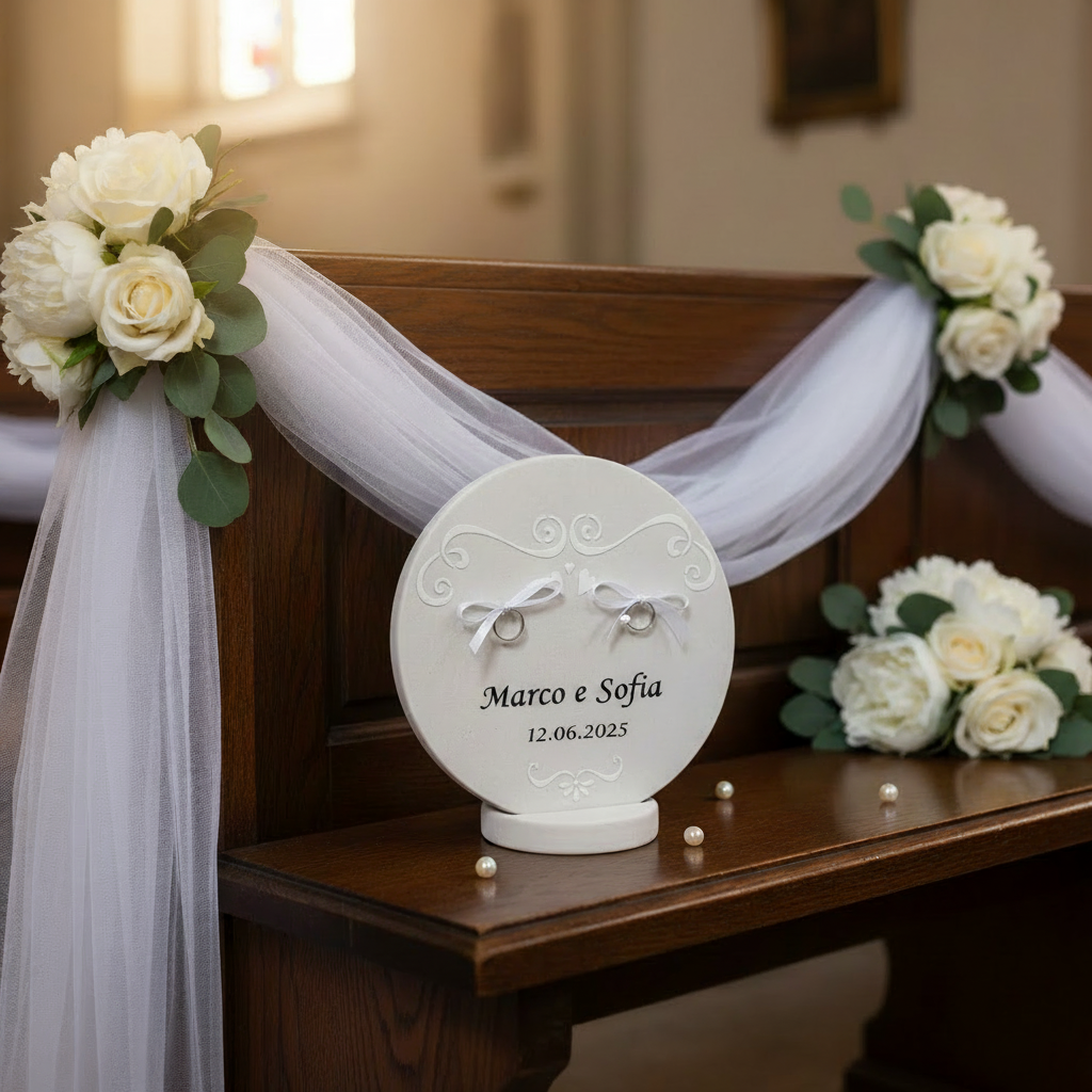 Porta Fedi Contemporaneo: Eleganza moderna per il tuo matrimonio - Fabris Solutions 