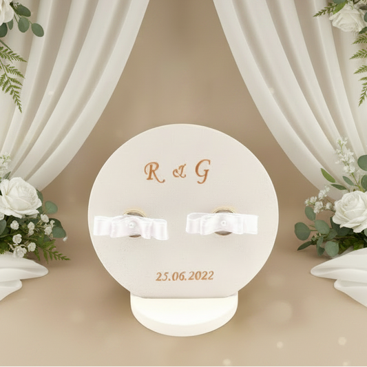 Porta Fedi Contemporaneo Compact: Eleganza moderna per il tuo matrimonio - Fabris Solutions 