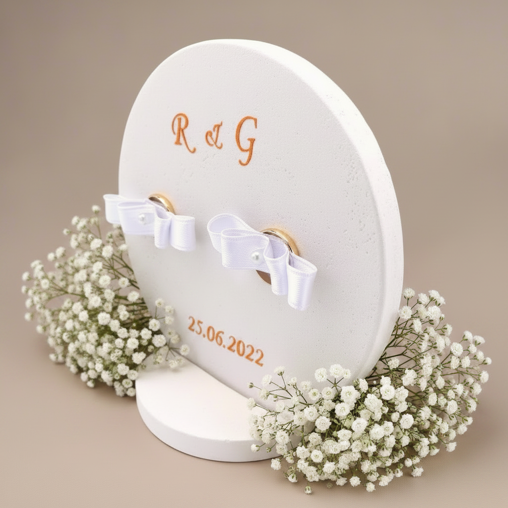Porta Fedi Contemporaneo Compact: Eleganza moderna per il tuo matrimonio - Fabris Solutions 