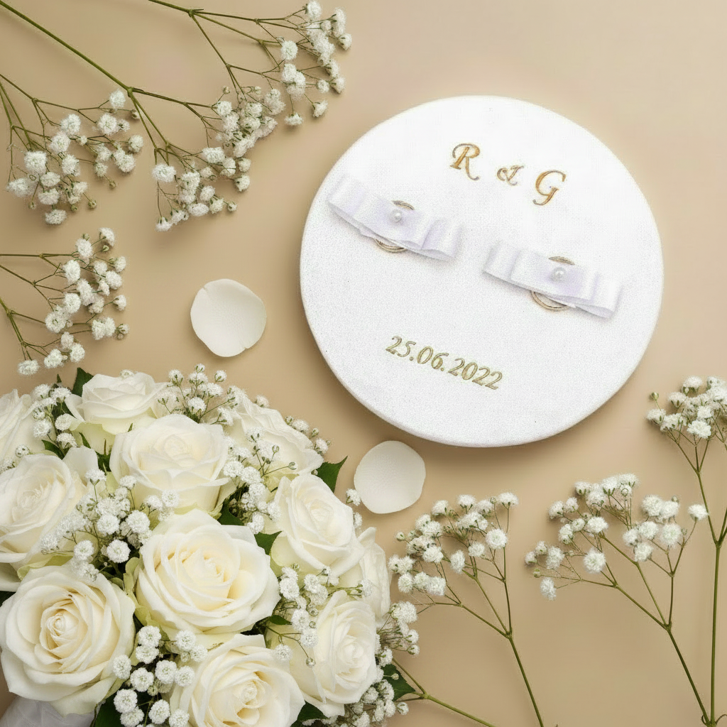 Porta Fedi Contemporaneo Compact: Eleganza moderna per il tuo matrimonio - Fabris Solutions 