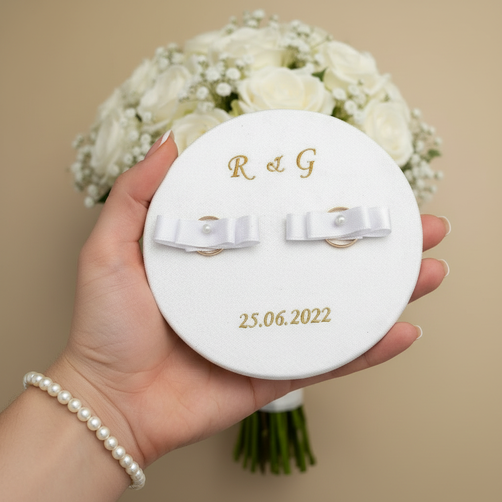 Porta Fedi Contemporaneo Compact: Eleganza moderna per il tuo matrimonio - Fabris Solutions 