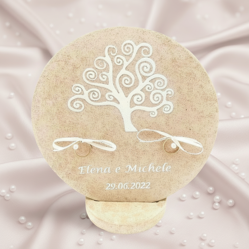 Porta Fedi Rotondo con Albero della Vita - Simbolo di amore e connessione - Fabris Solutions 