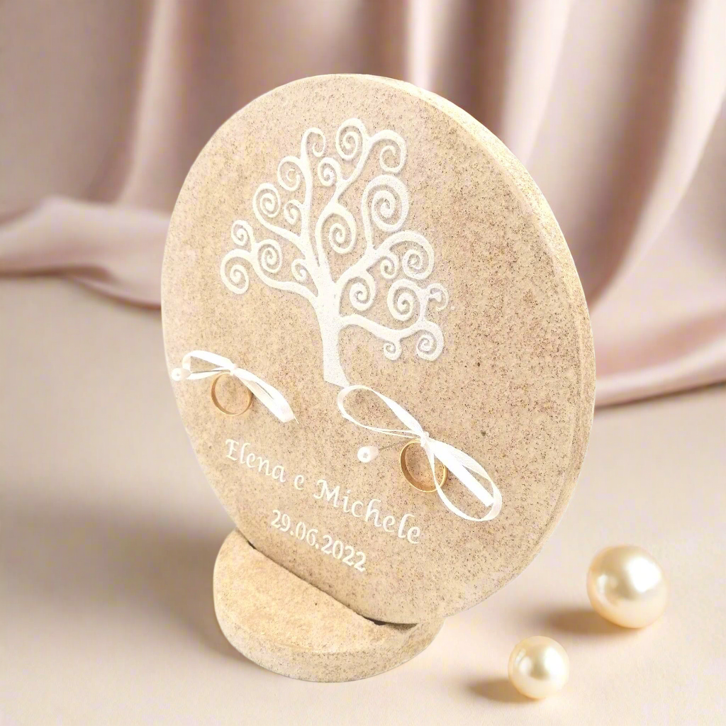 Porta Fedi Rotondo con Albero della Vita - Simbolo di amore e connessione - Fabris Solutions 