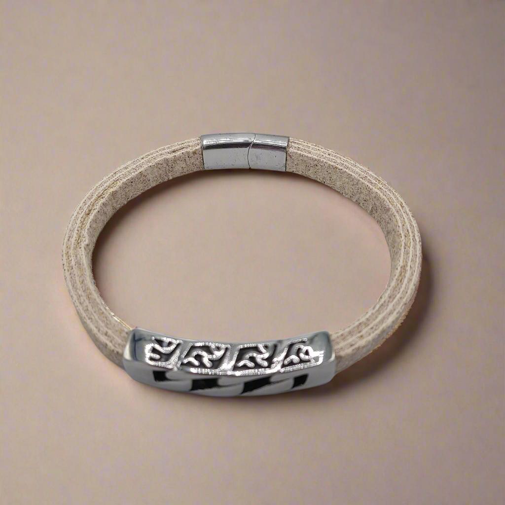 Bracciale Uomo Stone Elegance in Sughero e Acciaio – Elegante Accessorio Naturale - Fabris Solutions 