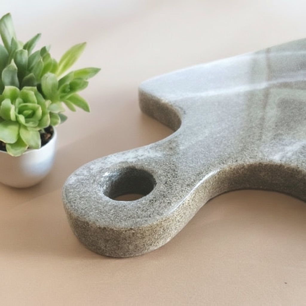Tagliere da Portata in Legno con Rivestimento in Marmo – Equilibrium | Marmo Design - Fabris Solutions 
