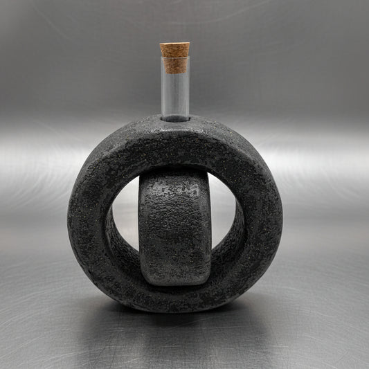 Vaso diffusore Zen Anello Marmo Nero - Fabris Solutions 