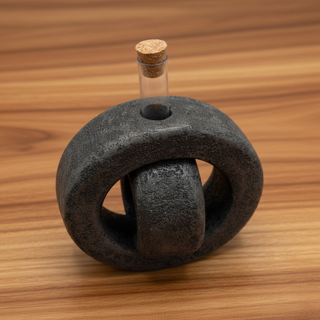 Vaso diffusore Zen Anello Marmo Nero - Fabris Solutions 