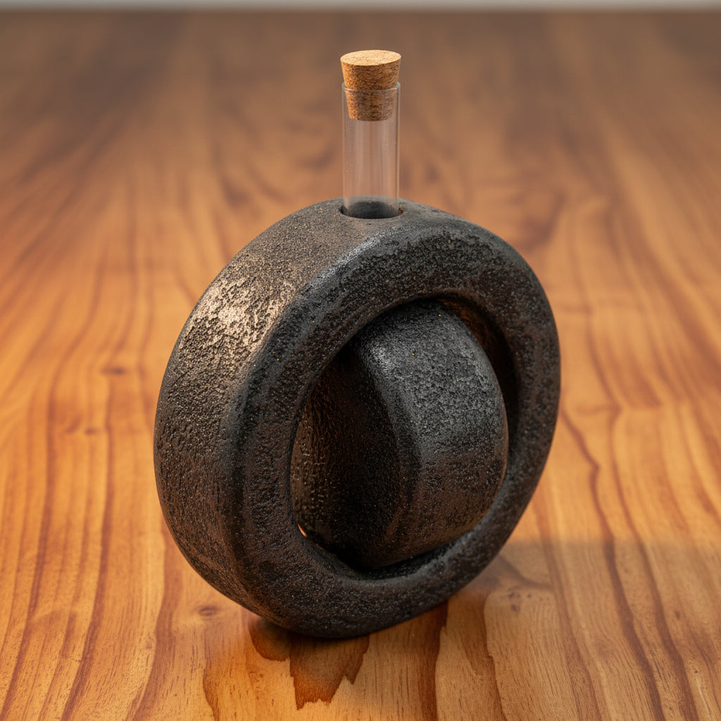 Vaso diffusore Zen Anello Marmo Nero - Fabris Solutions 