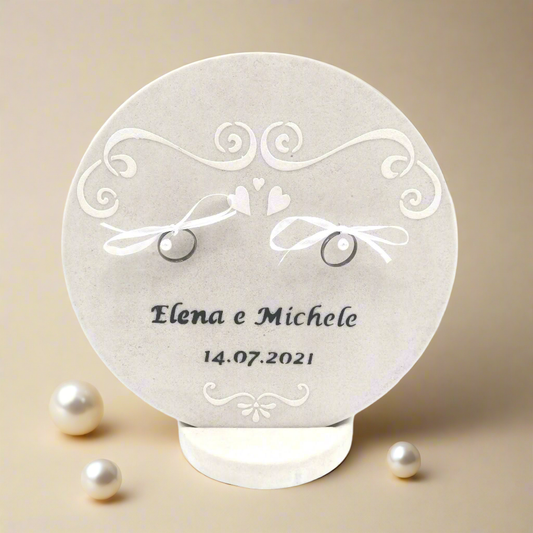 Porta Fedi Contemporaneo: Eleganza moderna per il tuo matrimonio - Fabris Solutions 