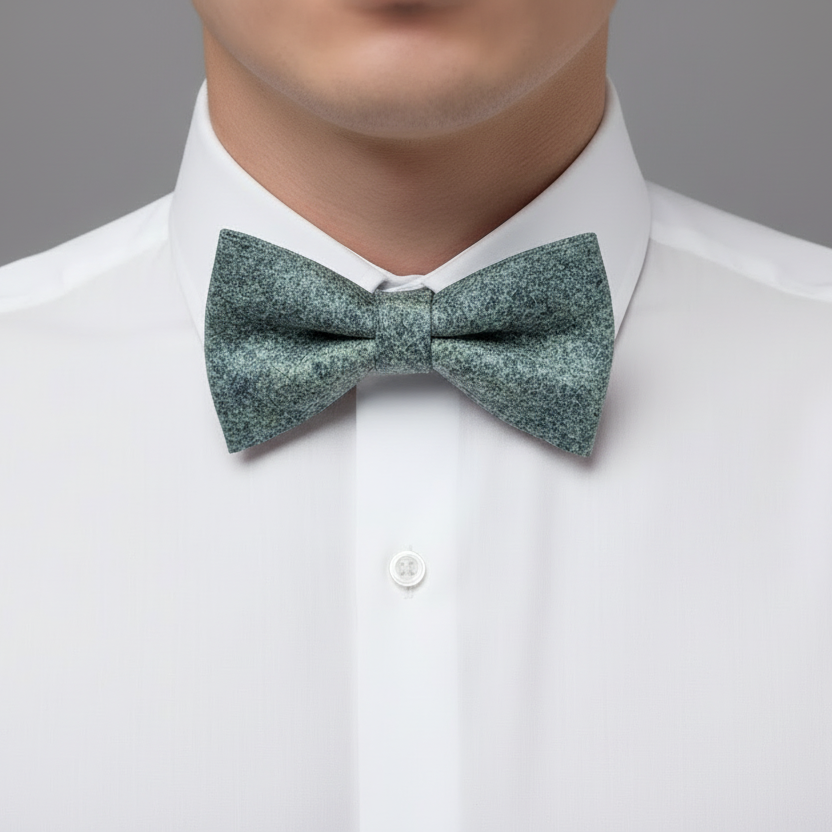 Set Papillon e Gemelli in Sughero Frosted Sky con Scatola di Latta – Elegante Accessorio Uomo - Fabris Solutions 