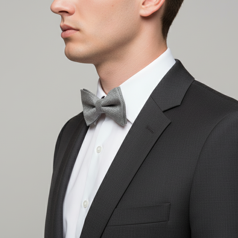 Set Papillon e Gemelli in Sughero Titan Shade con Scatola di Latta – Elegante Accessorio Uomo - Fabris Solutions 