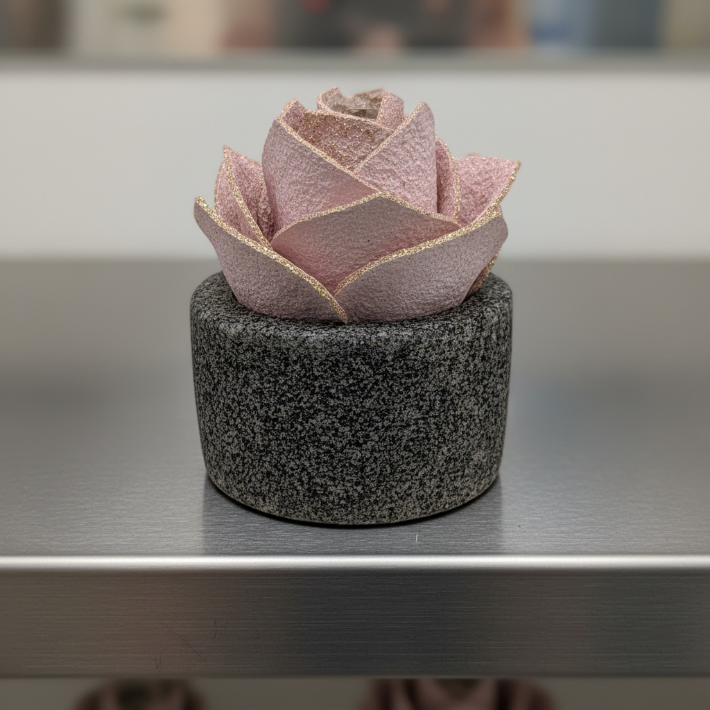 Diffusore Ambiente Rosa Maravee in Sughero Rosa – Elegante Profumatore Naturale - Fabris Solutions 