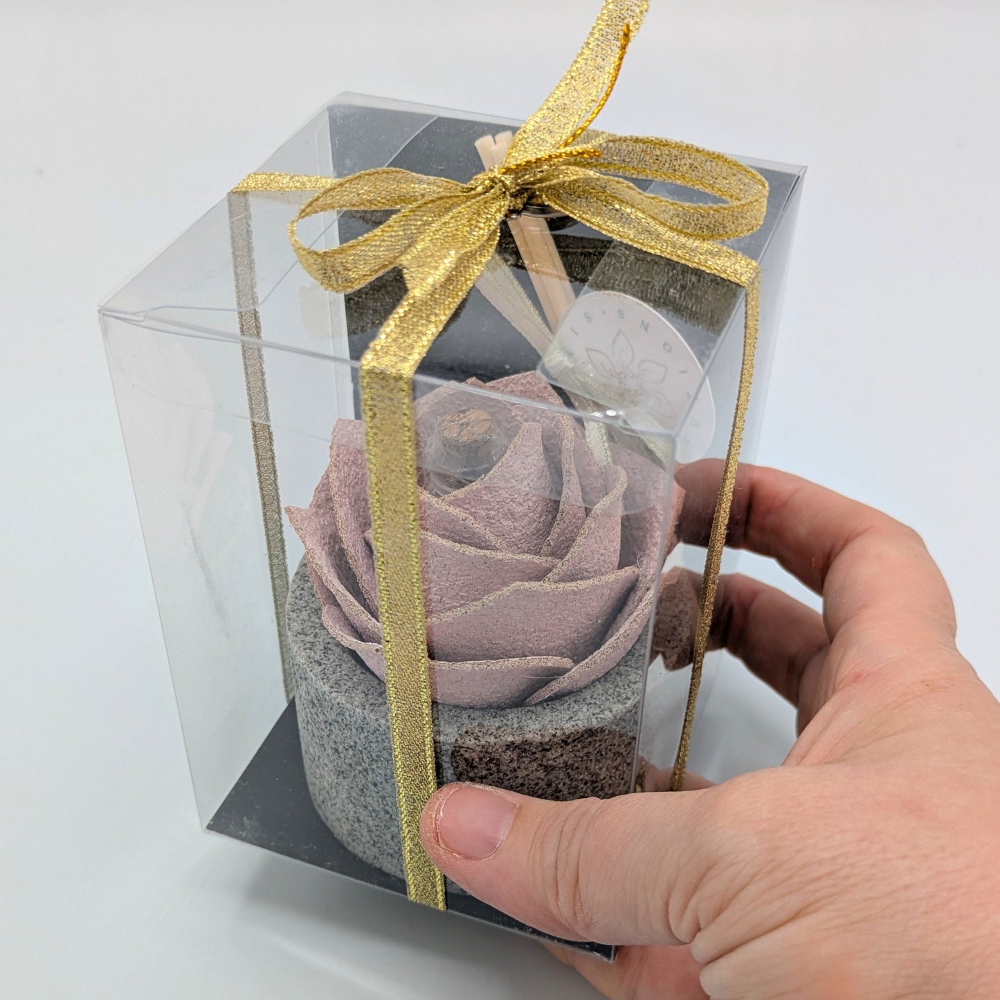 Diffusore Ambiente Rosa Maravee in Sughero Rosa – Elegante Profumatore Naturale - Fabris Solutions 