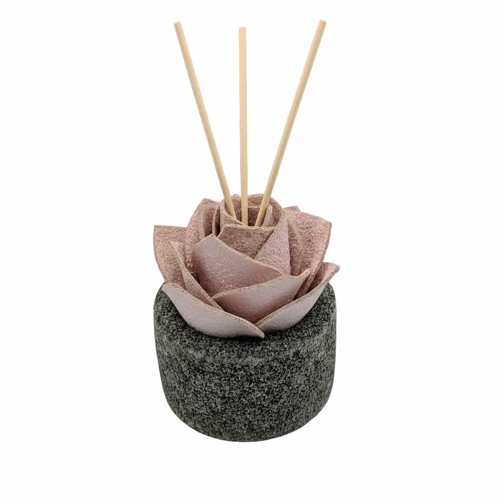 Diffusore Ambiente Rosa Maravee in Sughero Rosa – Elegante Profumatore Naturale - Fabris Solutions 