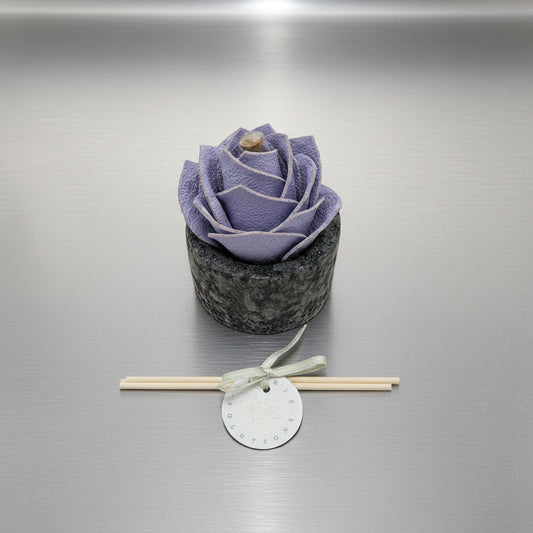 Diffusore Ambiente Rosa Ricercata in Sughero Lilla  – Elegante Profumatore Naturale - Fabris Solutions 
