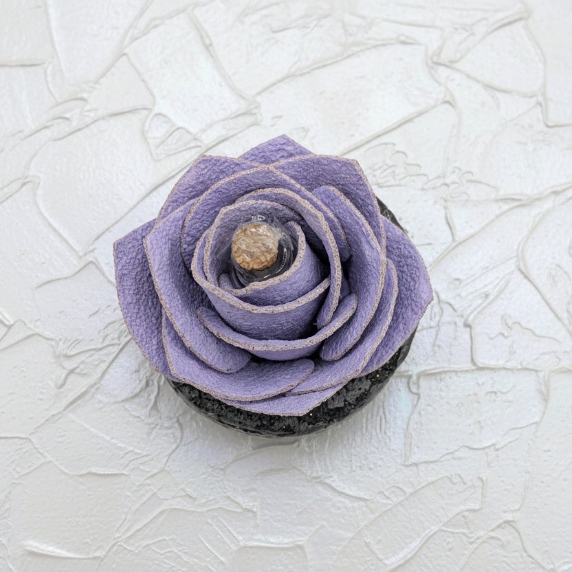 Diffusore Ambiente Rosa Ricercata in Sughero Lilla  – Elegante Profumatore Naturale - Fabris Solutions 