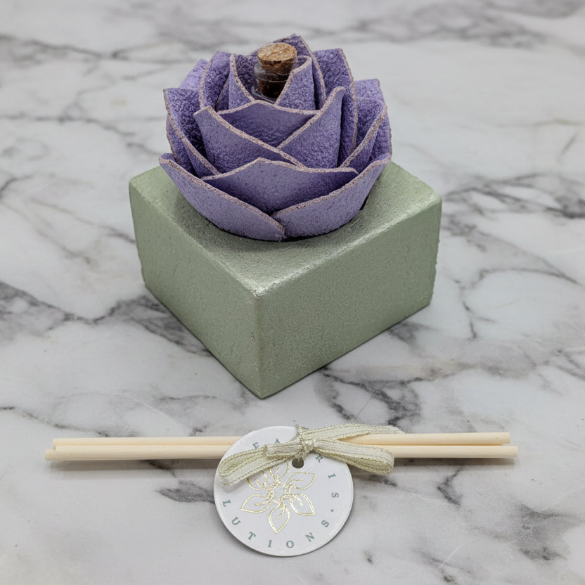 Diffusore Ambiente Rosa Piperita in Sughero Lilla – Elegante Profumatore Naturale - Fabris Solutions 