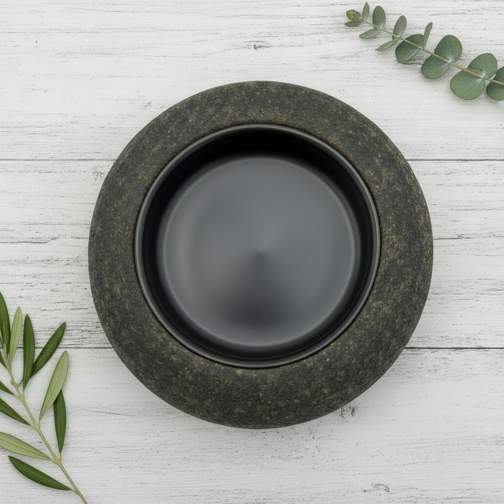 Vassoio “Zen” nero – Linea Petali di Sughero - Fabris Solutions 